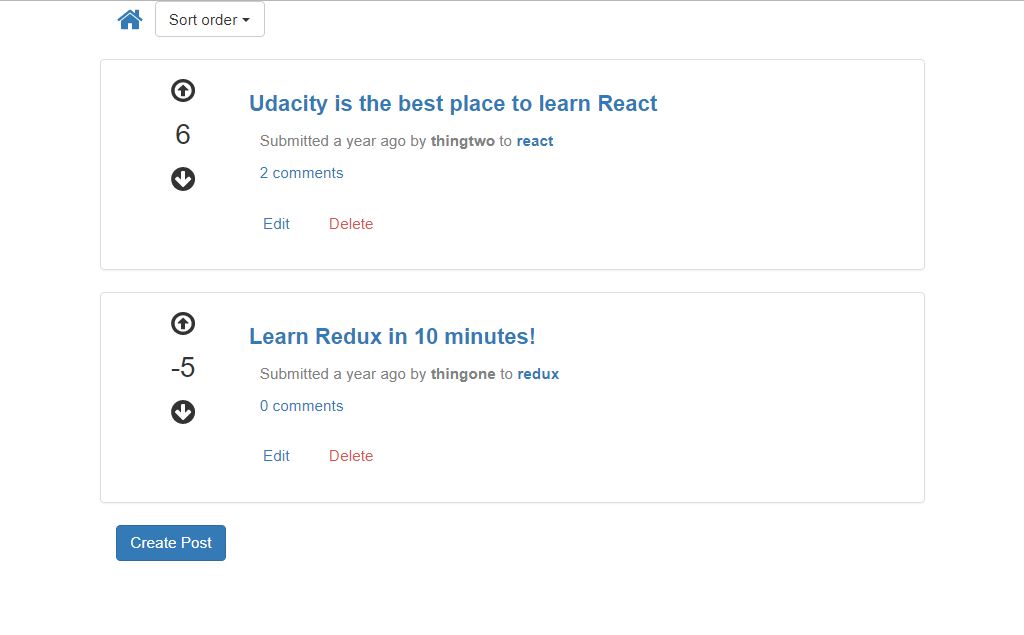 Screenshot of Readable Web App